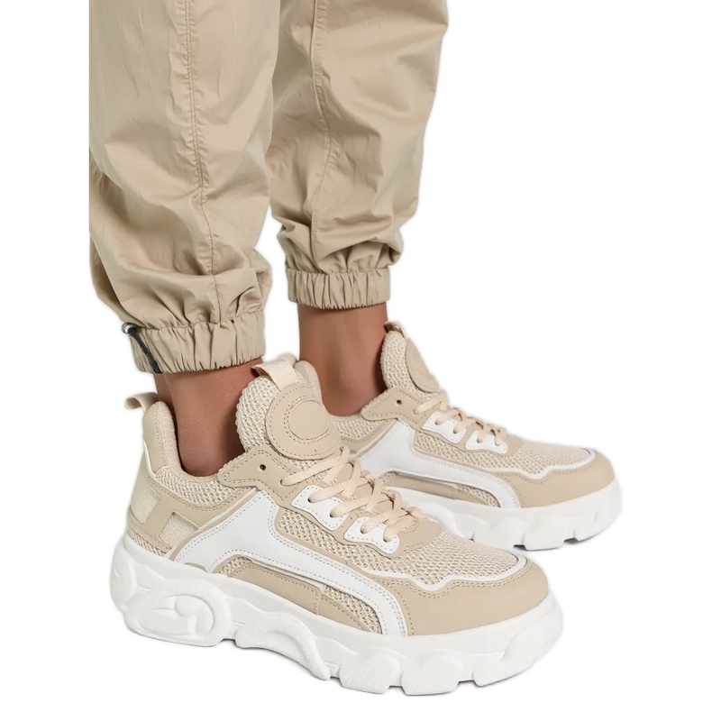 Sneakersy H&D Beige beżowy