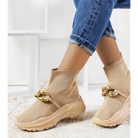 D/GMR Brązowe wysokie sneakersy Martina