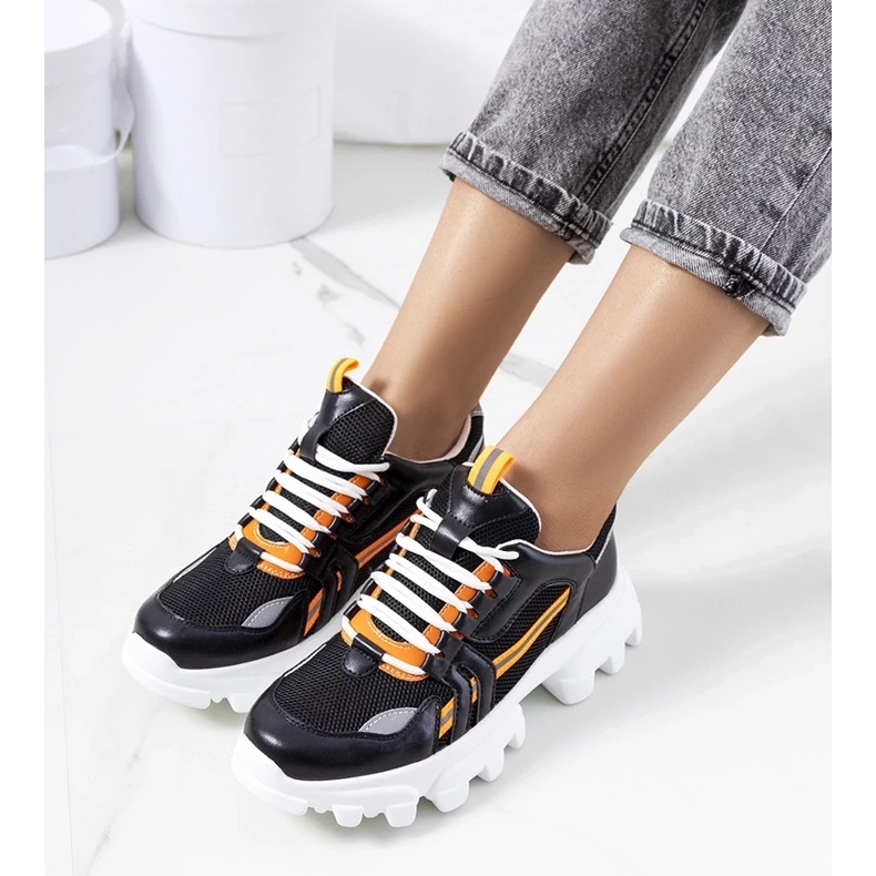 D/GMR Czarne sneakersy damskie Bernier