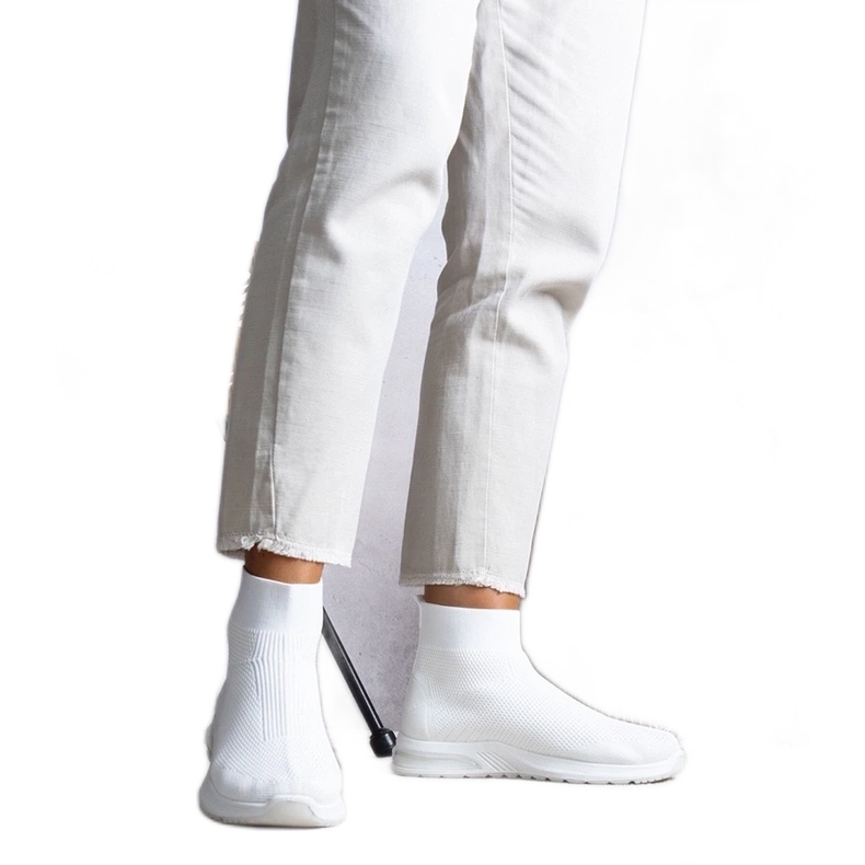 D/GMR Białe sneakersy za kostkę Salgado