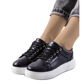 D/GMR Czarne sneakersy na grubej podeszwie Luizjana