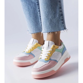 D/GMR Różowe sneakersy zdobione tłoczeniem Paré