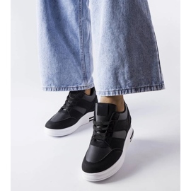 D/GMR Czarne sneakersy na koturnie CinqMars