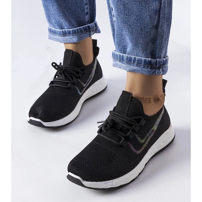 D/GMR Czarne materiałowe sneakersy McKeylor