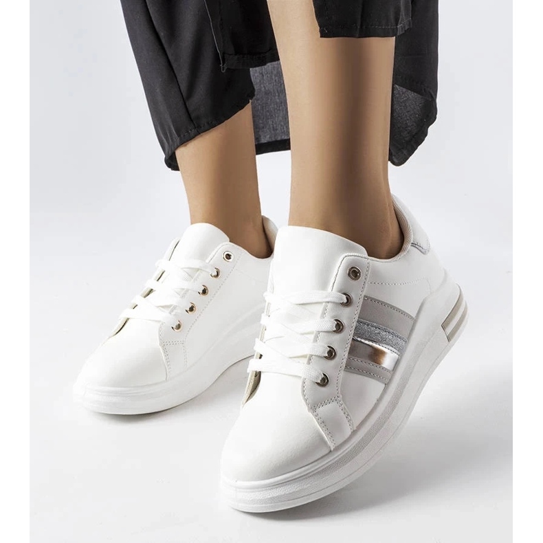 D/GMR Białe sneakersy na platformie Sacaton