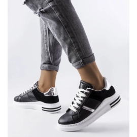 D/GMR Czarne sneakersy z wstawkami Deans