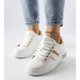 D/GMR Białe sneakersy na platformie Lanoie