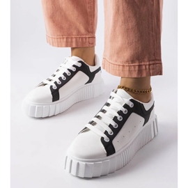 D/GMR Białe sneakersy na platformie Gosselin