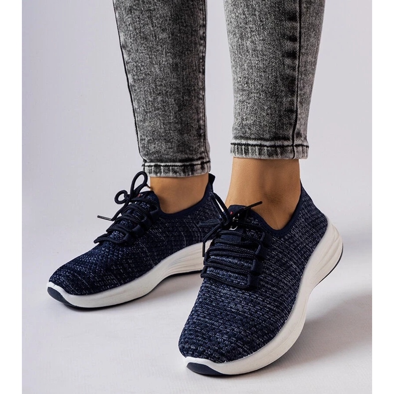 D/GMR Niebieskie materiałowe sneakersy Tommaso