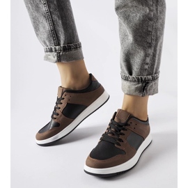 D/GMR Brązowo-czarne sneakersy Jacqueline brązowe