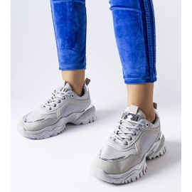 D/GMR Szare sneakersy ze srebrnym akcentem Lodgeville