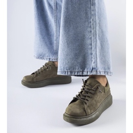 D/GMR Zielone sneakersy na platformie Cipriano