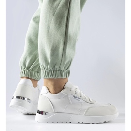 D/GMR Białe materiałowe sneakersy Geraldino