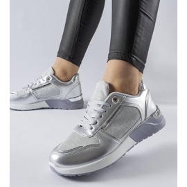 D/GMR Szare sneakersy z ozdobną nitką Facondo