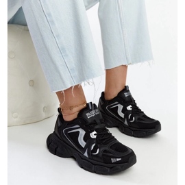 D/GMR Czarne sneakersy na masywnej podeszwie Jakobine