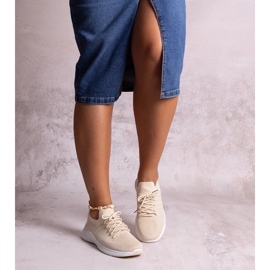 D/CEO Beżowe sneakersy sportowe Muaza beżowy