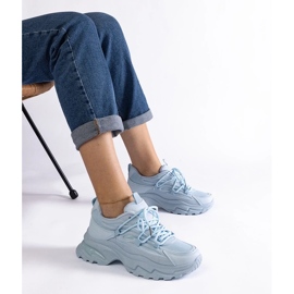 D/CEO Niebieskie sneakersy sportowe na masywnej podeszwie Roxana