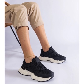 D/CEO Czarne sportowe sneakersy damskie Imperio