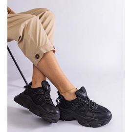 D/CEO Czarne sneakersy sportowe damskie Ivett