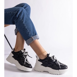 D/CEO Czarne sneakersy sportowe damskie Alva