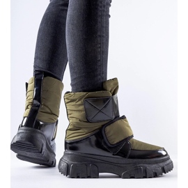 D/CEO Zielone ocieplane śniegowce Hutchinson