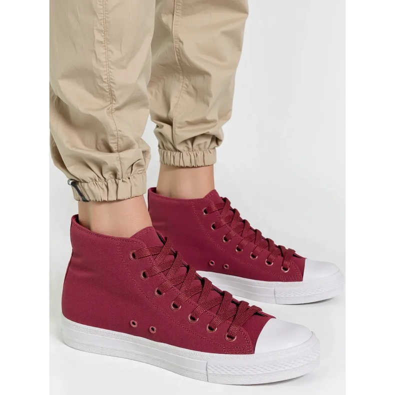 Damskie Trampki Livio Wine Red czerwone