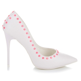 Vices New Collection Białe szpilki