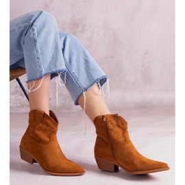 D/CEO Brązowe kowbojki za kostkę Erinne