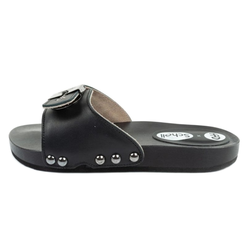 Klapki drewniaki Scholl x Hfd Pescura F304421004 czarne