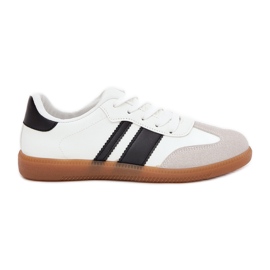 Niskie Sneakersy Damskie Z Eko Skóry Białe