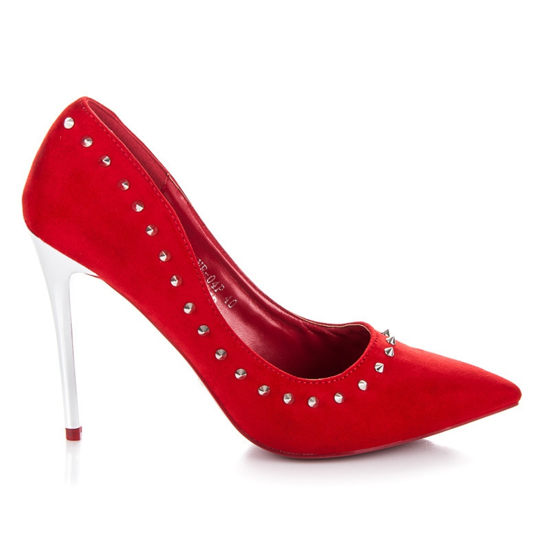 Seastar Szpilki z ćwiekami czerwone