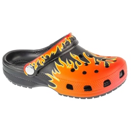 Klapki Crocs Classic Flames Clog  210993-0C4 pomarańczowe