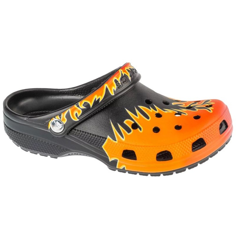 Klapki Crocs Classic Flames Clog 211004-0C4 pomarańczowe