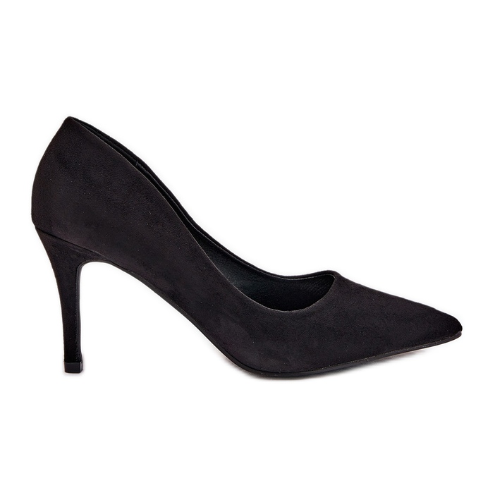 Szpilki Z Eko Zamszu Czarne