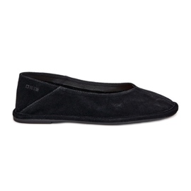 Zamszowe Baleriny Damskie Big Star RR274080 Czarne
