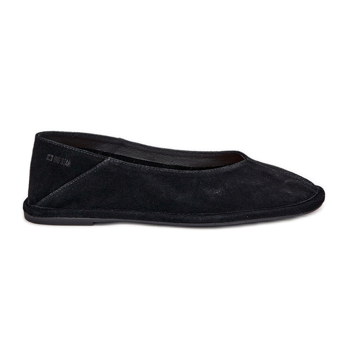 Zamszowe Baleriny Damskie Big Star RR274080 Czarne
