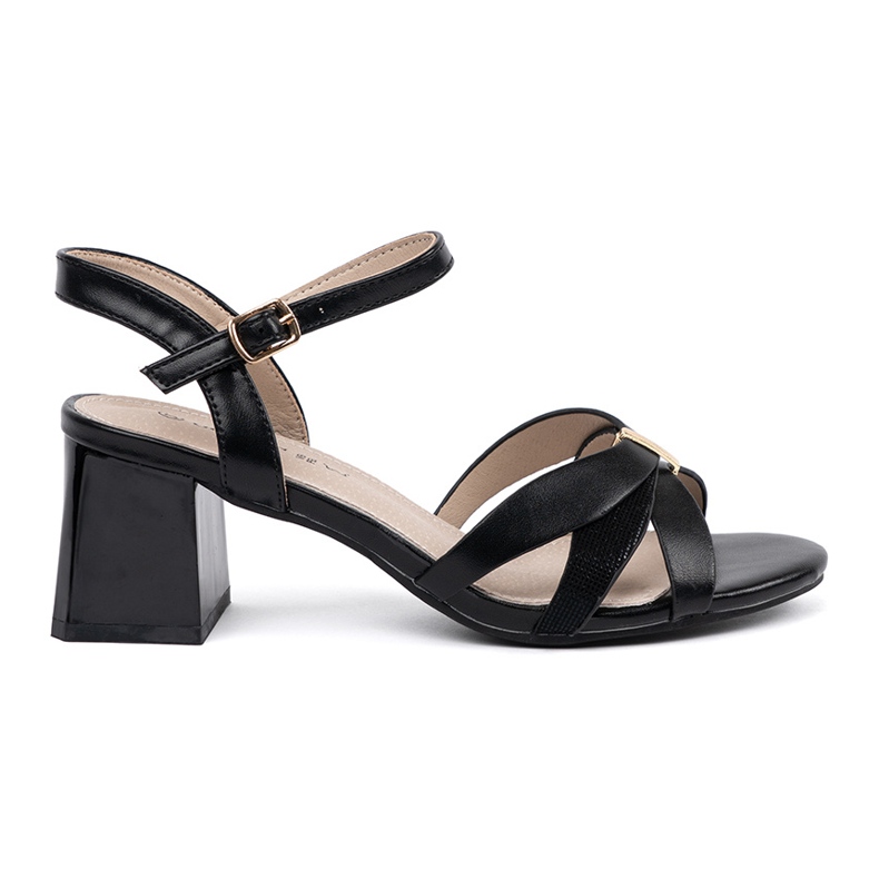 Goodin Sandały na słupku czarne