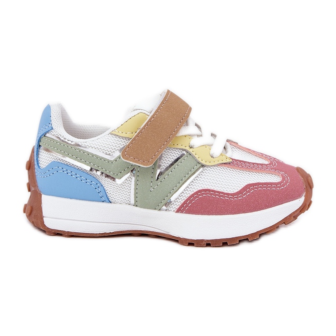 Sneakersy Dziecięce Na Rzep Multikolor wielokolorowe