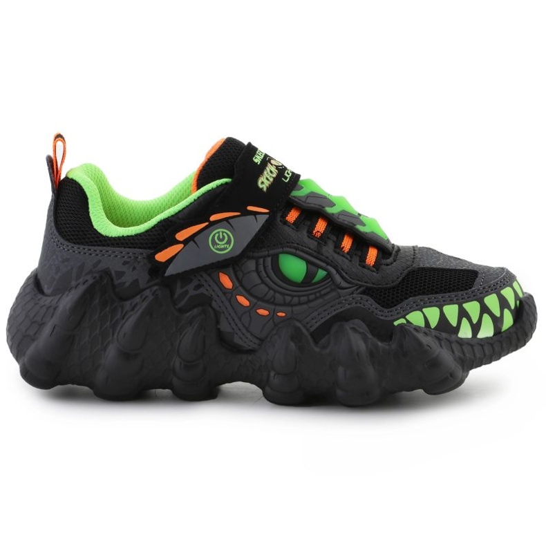 Buty Skechers Skech-O-Saurus-Rapid-Dino 400112L-BKLM Świecące czarne