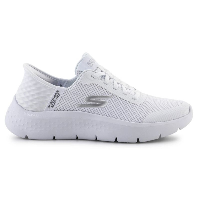 Buty Skechers Slip-ins: Go Walk Flex - Grand Entry 124836-WHT białe