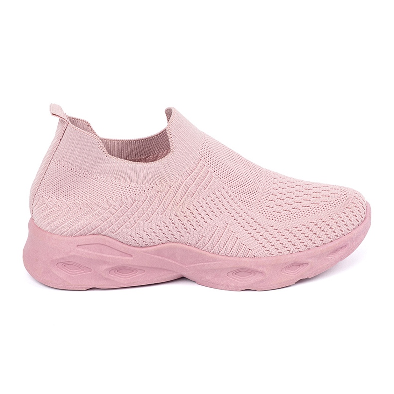 Różowe buty sportowe damskie wsuwane