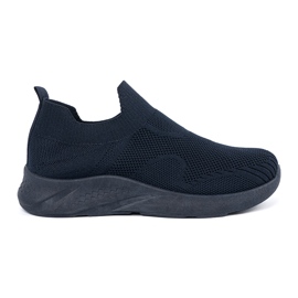Shelvt Damskie wsuwane buty sportowe granatowe niebieskie