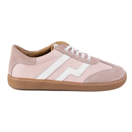 Buty barefoot damskie skórzane Olivier Eliza różowe