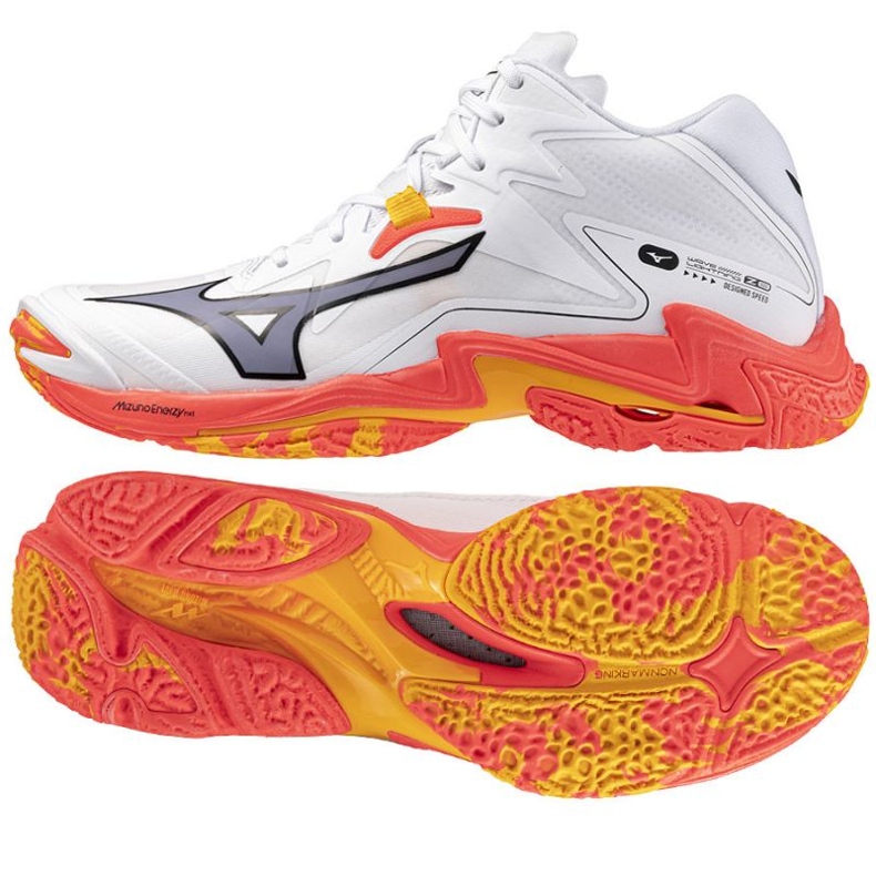 Buty do siatkówki Mizuno Wave Lightning Z8 Mid V1GA240598 białe