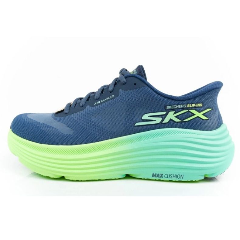 Buty do biegania Skechers Max Cushioning Slip-Ins 129473/NVLM niebieskie
