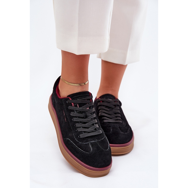 Zamszowe Damskie Sneakersy Big Star By Daniel Lopez SS2D4006 Czarne