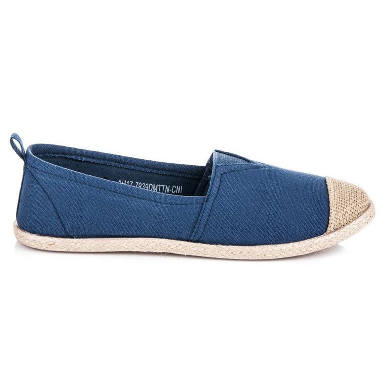 Mckeylor Balerinki Espadryle niebieskie