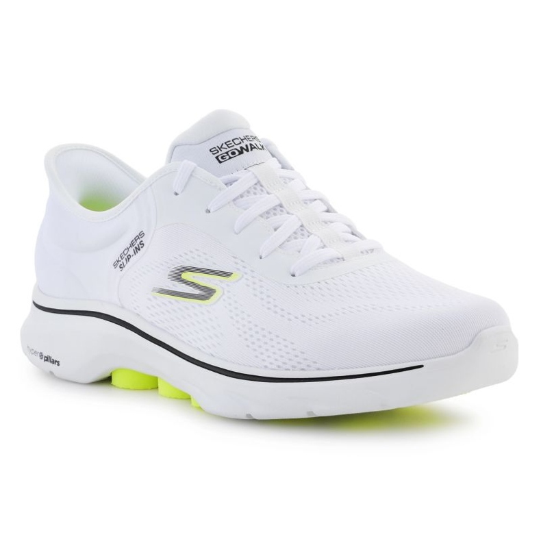 Buty Skechers Slip-ins: Go Walk 7 - Valin M 216550-WBKL białe