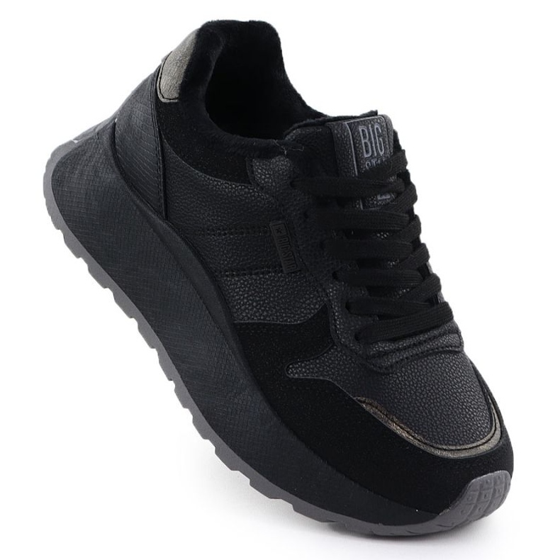 Półbuty na platformie Big Star W SS274007 INT2170 czarne