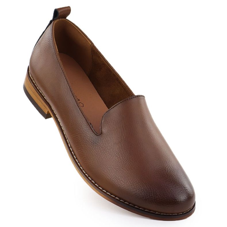 Półbuty damskie lordsy brązowe Potocki 19337